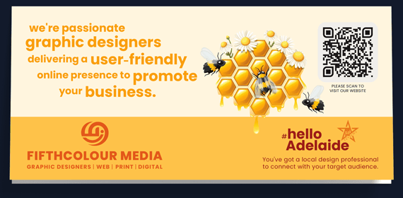 DL Card design user-friendly website Adelaide Graphic Designer Fifthcolour Media designs