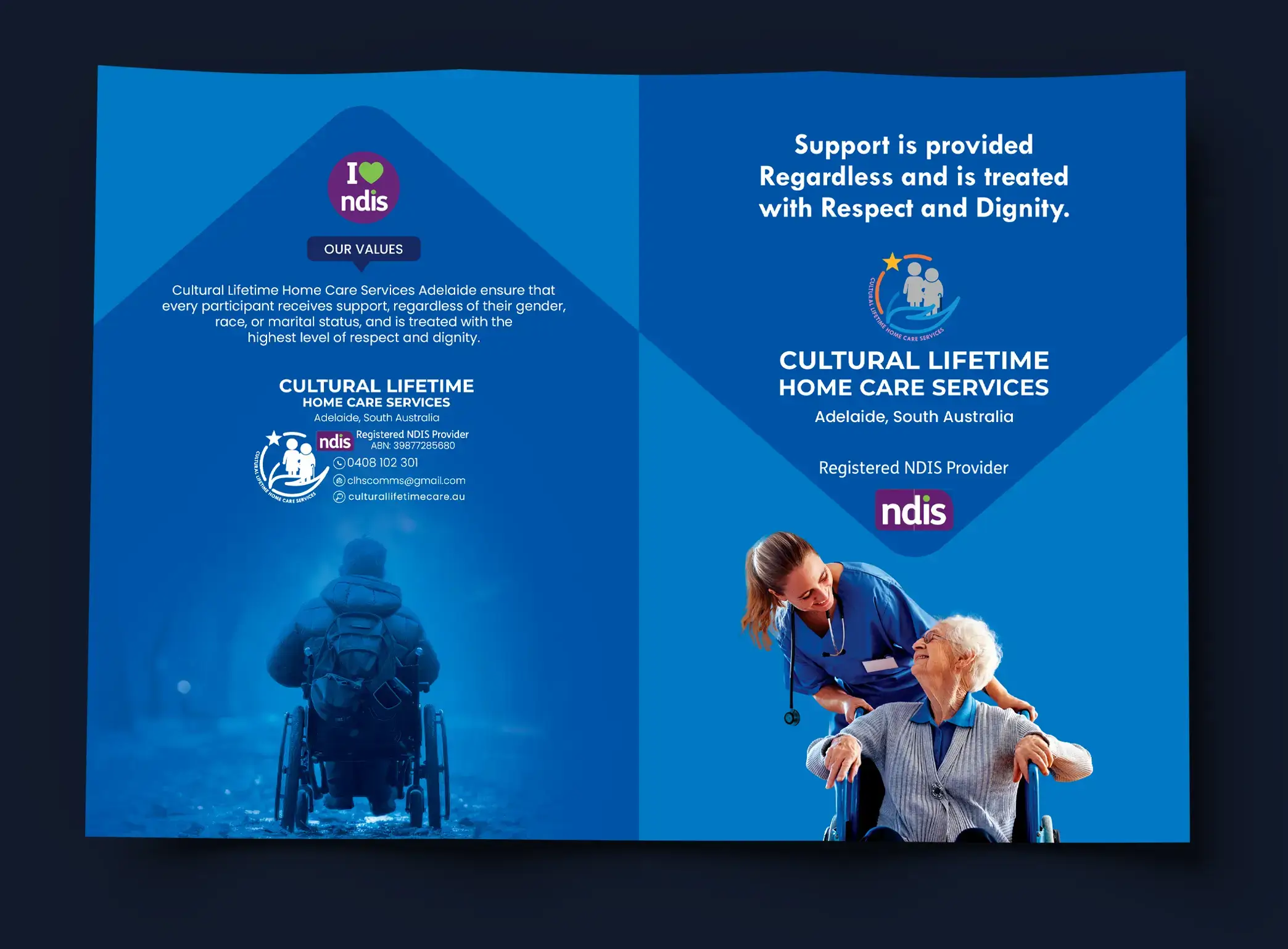 Flyer design Cultural Homecare Adelaide Flyer design Cultural Homecare services NDIS Provider