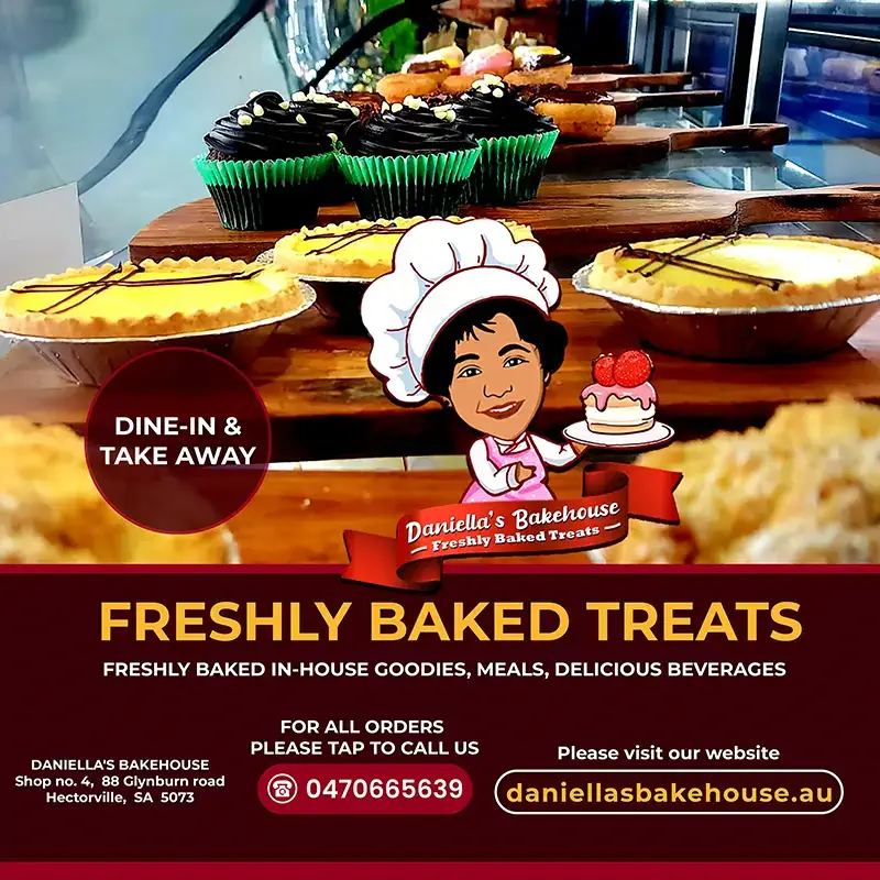 Ad design Daniellas Bakery In House Goodies Classified ads design dan Adelaide