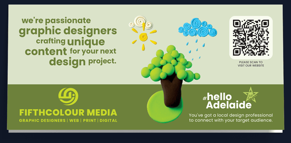 DL Card unique content design graphic design adelaide Fifthcolour Media the graphic designer