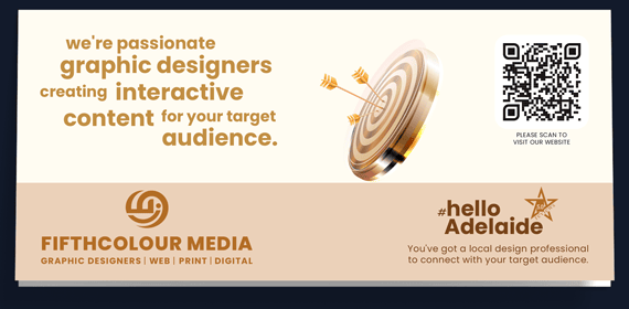 DL Card interactive content design graphic design services Fifthcolour Media the quality graphic designer in Adelaide
