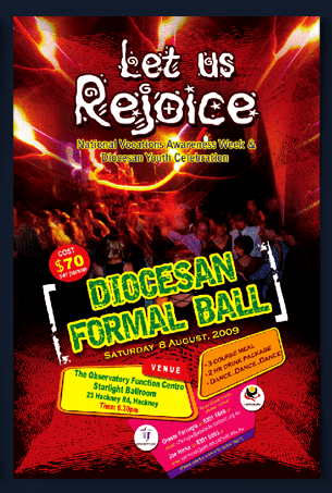 Poster Design Letus rejoice Poster design World Youth Day 2008 Adelaide Archdiocese