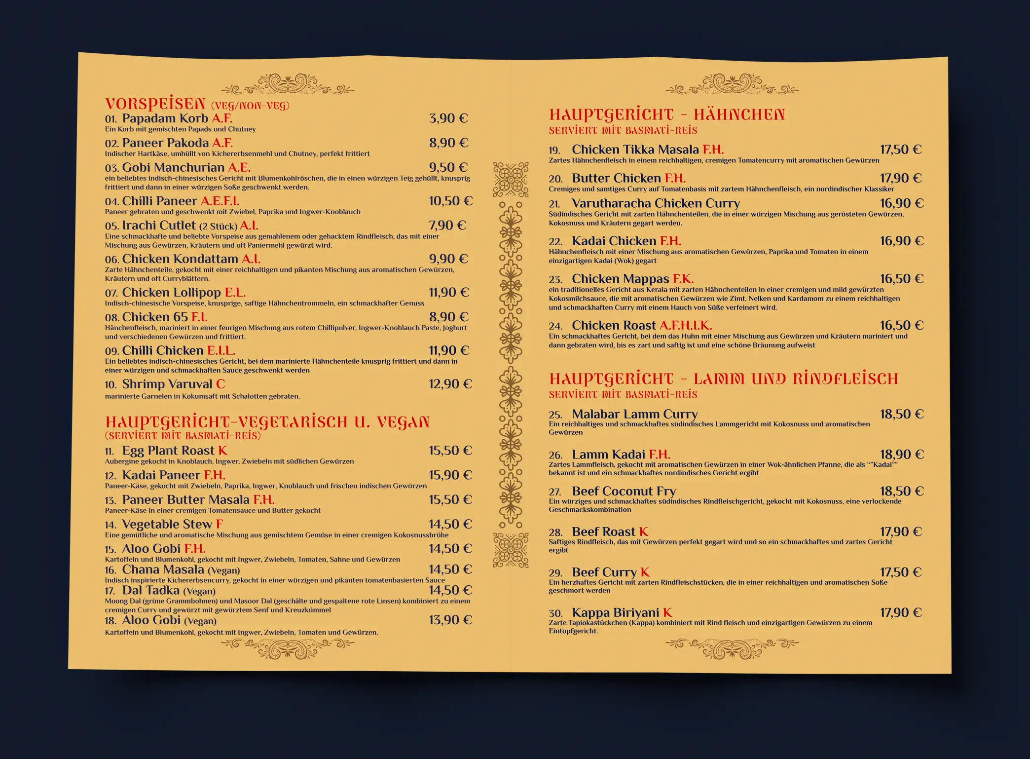 Brochure design kumba Germany(inner) restaurant Menu Brochure designs kumba Germany